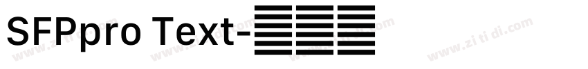 SFPpro Text字体转换